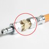 Connector for Gas Hose Gas Connection 1/4 Inch Left Gas