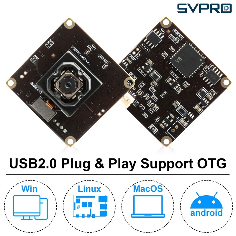 SVPRO 4K Autofocus USB Camera Module with In-Body Image Stabilisation