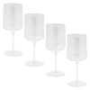 Karma Mid Century Wine Glass Clear Set Of Four