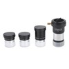1.25" Plossl Telescope Eyepiece Set 4/10/25mm 2X Barlow Lens Kit
