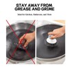 YAFIYGI Steel Wool Scrubber Handle Reusable Steel Wool Brush Steel