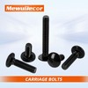 MewuDecor 5/16-18 x 3" Carriage Bolts, Stainless Steel 18-8 (304),