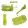 Rodillo Masaje Facial Gua Sha De Jade Antienvejecimiento Kit