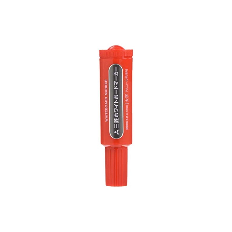 Mitsubishi Pencils PWB7M.15 Dry Erase Markers, Bold Point, Red, 10