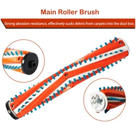 Diteje Replacement Parts Kit Accessories Compatible with Black and Decker BSV2020G BSV2020P Cordless Stick Vacuum Cleaner,1 Main Brush Roller and 2 Filters