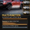 Afurkuot 70" LED Running Board Lights, White & Amber Light