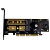 Dual M.2 SSD NVME (m Key) or SATA (b Key)