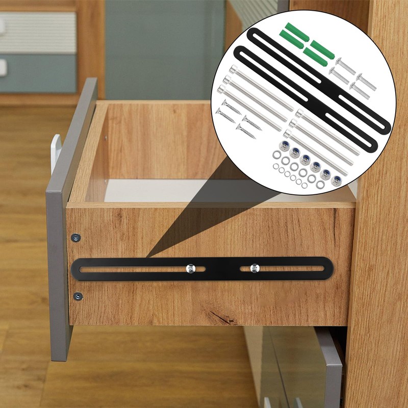 NewZC Mounting Set for Fence Post Box Black Letterbox Attachment