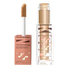 Maybelline Sunkisser Iluminador Líquido, Efecto Sol al Instante, Fórmula de Larga Duración por 12 Horas, Enriquecida con Vitamina E y con Aplicador XL, Tono All Star, 4.7 ml