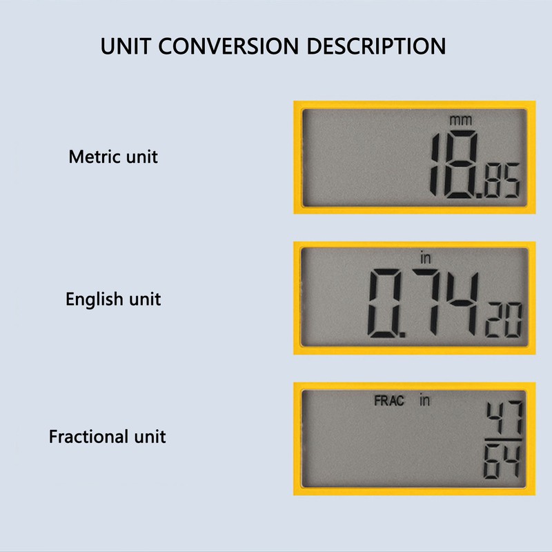 Digital Depth Gauge 0.01mm Resolution Woodworking Height and Depth Measurement