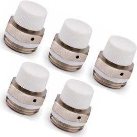 Schläfer 7042005 | Manual Safety Valve for Bleeding and Bleeding with Rotating Drain for Radiators, Radiators, Safety Valve 1/2 Inch for Radiators and Radiators, Pack of 5