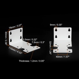 sourcing map Water Filter Housing Bracket for 10 Inch and 20 Inch Whole House Mounting Bracket for Kitchen White 2 Pack