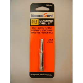 Diamond Sure 900004 5/16" 8.1 mm Diamond Drill Bit Hole Saw for Glass, Tile, Granite, Ceramic, Porcelain, Stone