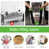 Adjustable Lifting Moving Straps, 2PCS Single or Multi-Person Retractable Carrying
