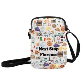 Florence Trip Gift Next Stop Florence Crossbody Bag Italy Trip Gift Italia Travel Shoulder Bag Florence City Lover Gift, Next Stop Florence Crossbody, S