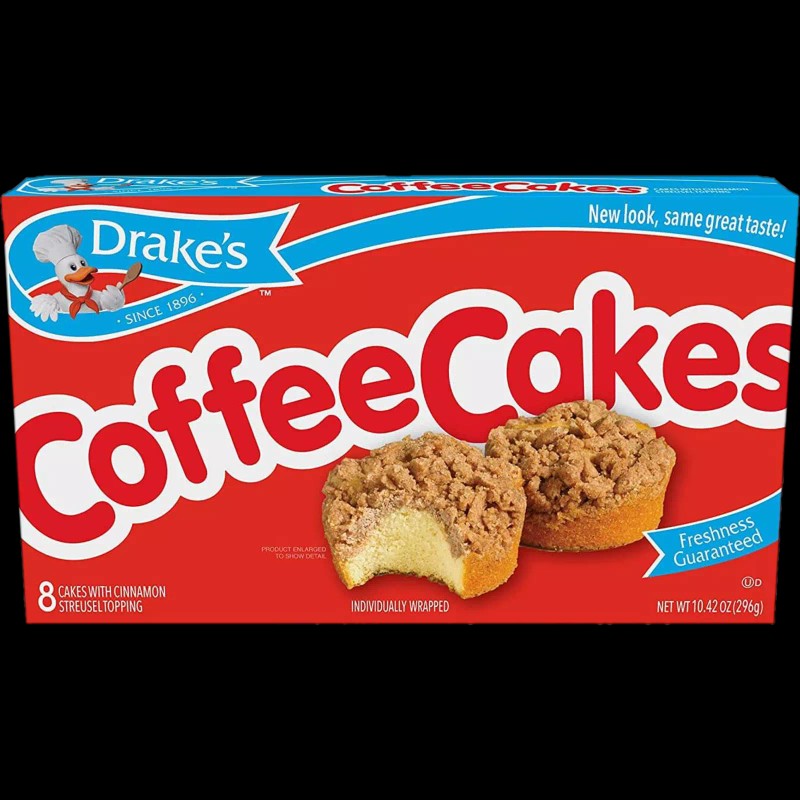 Drake's Coffee Cakes, 4 boxes, 32 Individually Wrapped Breakfast Pastries