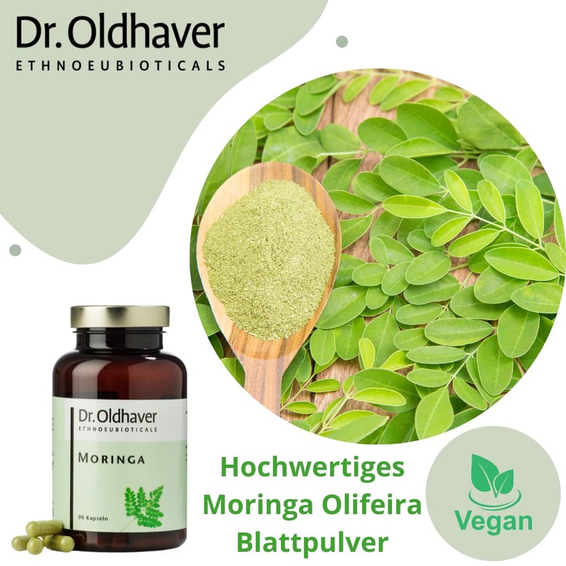 Dr. Oldhaver Moringa Capsules (90 Capsules) Oleifera Leaf Powder -