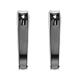 DNHCLL Nail Clippers Set(2PCS),Black Large Professional Stainless Steel Sharp Nails and Toenail Knife, With Sharp And Sturdy Blade for Men and Women