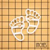 BAKERLOGY Love in Every Step Cute Footprints Cookie Cutter -