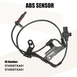 uxcell 2pcs Front Left Right ABS Sensor Wheel Speed Sensor No.57455STXA01/57450STXA01 for Honda Pilot 2009-2015 3.5L V6 for Acura MDX 2007-2013 3.7L V6