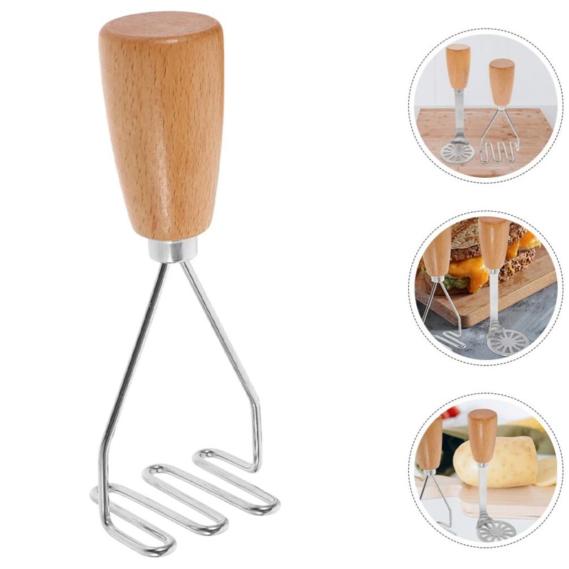 Alipis Potato Masher Stainless Steel Wire Masher Baby Food Masher