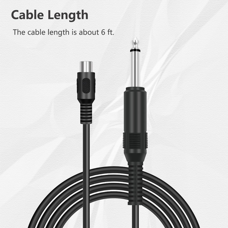 Bolvek RCA to 6.35mm 1/4 inch, 6 FT RCA Female