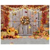 DHXXSC 10X8FT Fall Thanksgiving Backdrops Fall Pumpkin Harvest Barn Backdrop