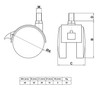 MS Beschläge® Furniture Castors Transport Castors Chair Castor Diameter 40