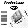 Solar Cable Clips, Solar Panel Cable Clips, Silver Tone Metal
