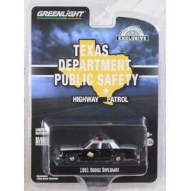 GreenLight 1:64 1981 Dodg&e Diplomat - Texas Department of Public Safety (Hobby Exclusive) 30303