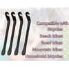 Lhbwhiz Pack of 4 Bicycle Tyre Levers, Ergonomic Bicycle Tyre