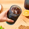 16oz Hobnail Drinking Glasses, Set of 6 Blue Tumblers