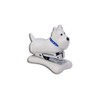 White Dog Small Stapler Westie Detailed Glossy