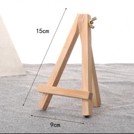 Plazotta 12 Pack 15 x 9 cm Wooden Tabletop Easels with Adjustable Screws, Sturdy Mini Art Display Stands for Canvases, Paintings & Crafts