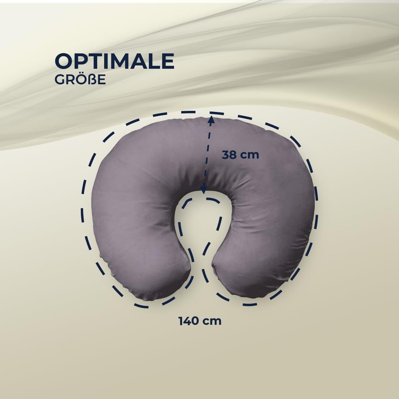 joyfill Breastfeeding Pillow Buddy Micro Beads (508 Anthracite)