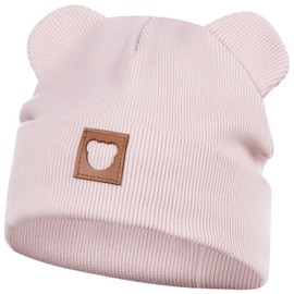 Smarilla Hat Transition Hat Boys Girls Autumn Hat Spring Hat Beanie Ears Ribbed, lightpink