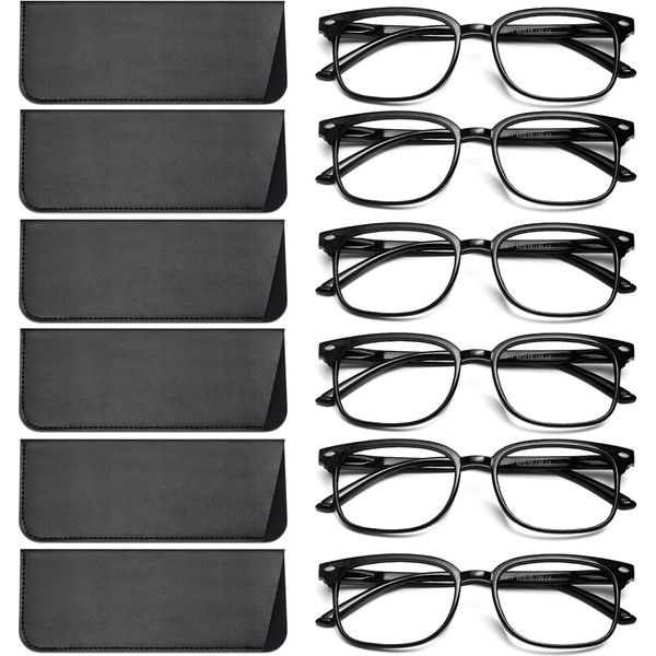 NOVIVON 6 Pack Reading Glasses for Women, Reading glasses men,
