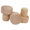 50 cork handles made of wood, natural - various diameters