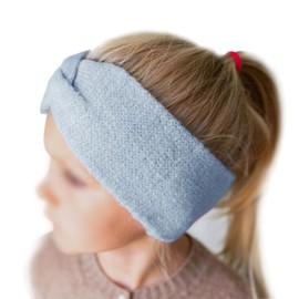 Papierdrachen Kids Knitted Headband - Blue - Comfortable & Stylish with Knot - Perfect Accessory for Boys and Girls