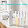 4 in 1 Travel Dispenser Bottle, Leakproof Refillable Toiletry Containers