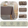 Alsoo Table Cloth Rectangle Tables, 60×60 Inch Textured Tablecloth Waterproof