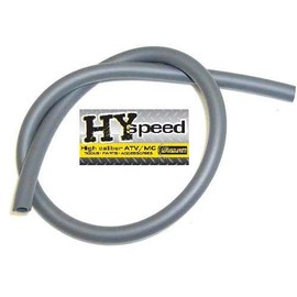 HYspeed PVC Fuel Gas Line 1/4" ID X 3/8" OD 3' Solid Grey Silver Motorcycle ATV