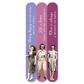 Being Happy 3-Pack Funny Vintage Style Emery Boards SME17