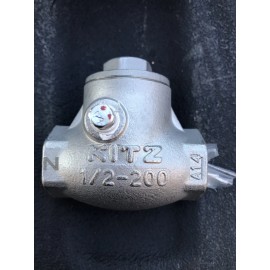 Kitz Stainless Threaded Check Valve 1/2” Npt 200