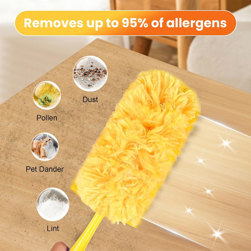 50 Count 360 Duster Refills for Swiffer Dusters + 1