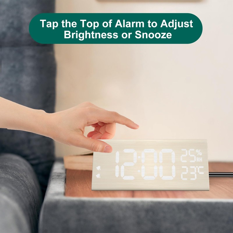 Digital Alarm Clocks for Bedrooms - Digital Clock Large Display,