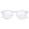 Blue Light Blocking Glasses for Women Men Semi-Rimless Frame Fake