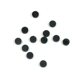 (D71) 12 Black Inlay Dots for Maple Fretboard 6.25mm dia.