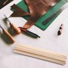 Tabanzhe 100 Pieces Wooden Sticks - Natural Long Square Balsa