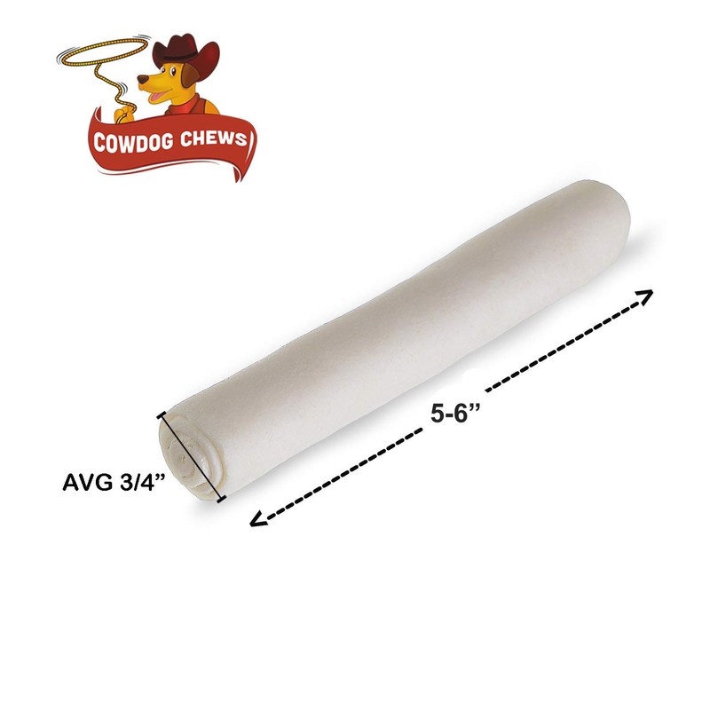 Cowdog Chews 5-6 Inches Rawhide Retriever Roll - Chewing Dog